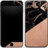 Black and Rose Gold Marble Split iPhone 8 Plus Skin